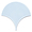 Highwater Maya Blue 5" Fish Scale Polished Ceramic Wall Tile