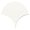Highwater Rice White 5" Fish Scale Polished Ceramic Wall Tile