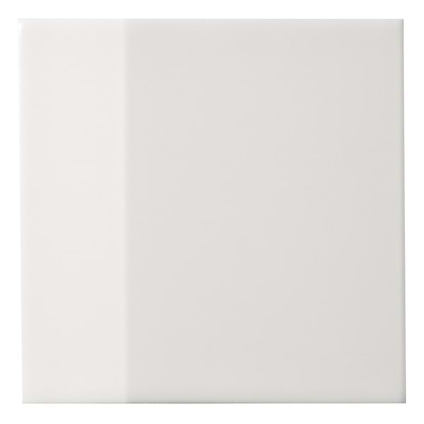 Zeal Edge 3D White 5x5 Matte Porcelain Tile
