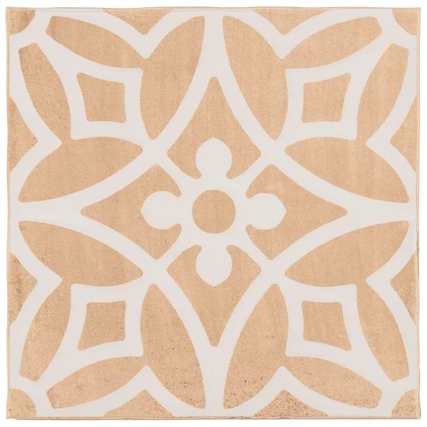 Saltillo Flora Terracotta 9x9 Matte Porcelain Tile