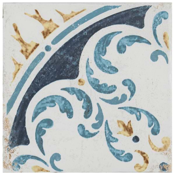 Saltillo Lotus Multicolor 9x9 Matte Porcelain Tile