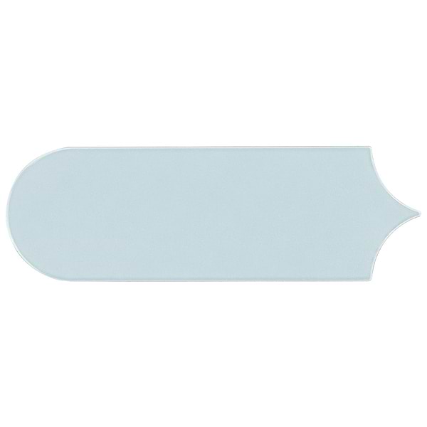 Parry Blue 3x8 Fishscale Glossy Ceramic Wall Tile
