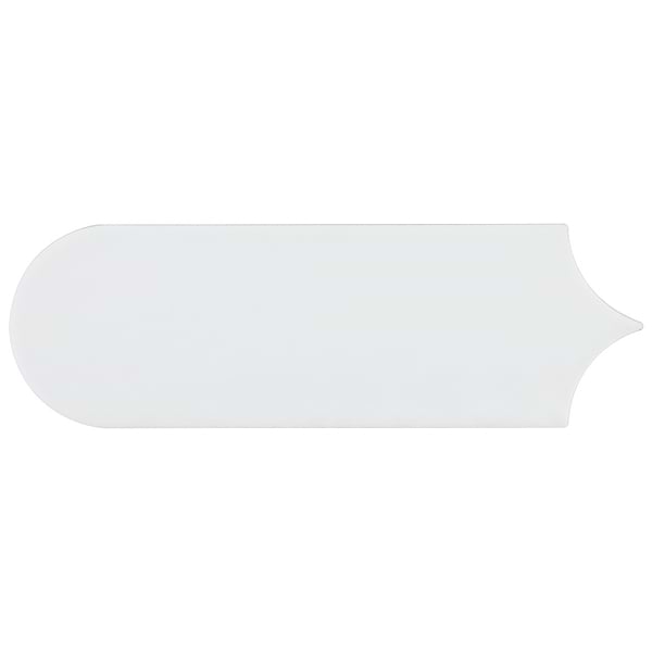 Parry White 3x8 Fishscale Matte Ceramic Wall Tile