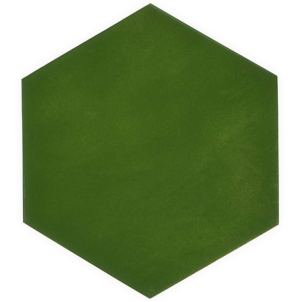 Cavallo Monaco Green 7" Hexagon Glossy Porcelain Tile