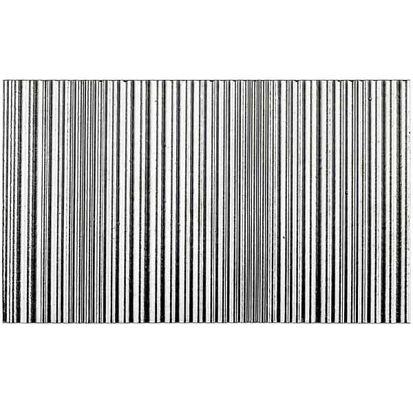 Arden Avorio Black 6x10 Glossy Fluted Porcelain Tile