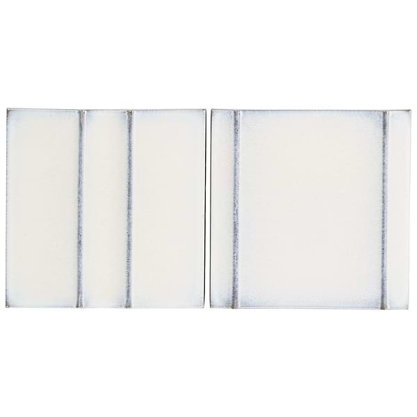 Kinro Snow White 6x6 3D Polished Porcelain Tile