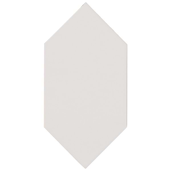 Morocco Blanco White 4x8 Picket Glossy Porcelain Tile