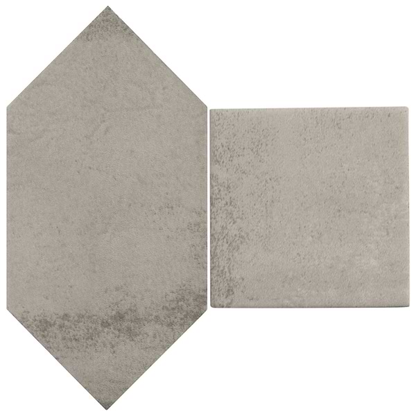 Morocco Dove Gray 4x8 Picket and 4x4 Square Matte Porcelain Tile