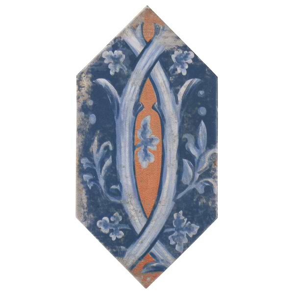 Morocco Medina Multicolor 4x8 Picket Matte Porcelain Tile