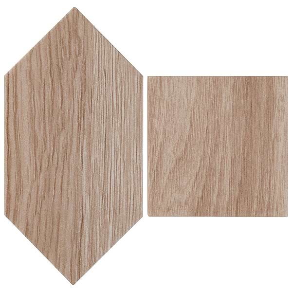 Morocco Oak Beige 4x8 Picket and 4x4 Square Matte Porcelain Tile