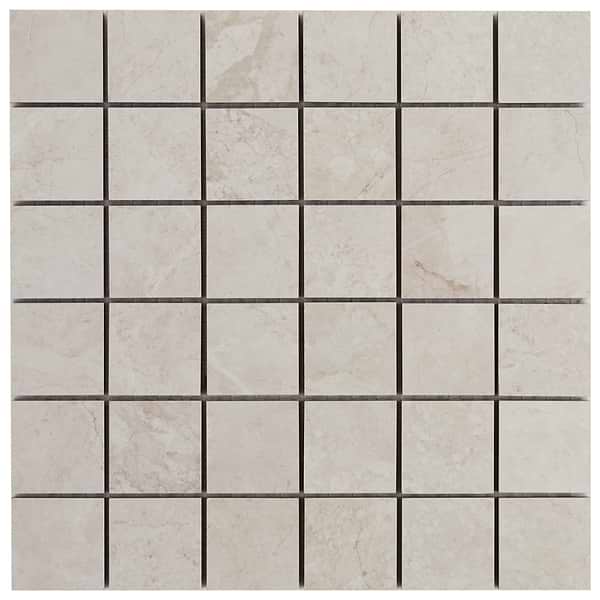 Thor Bone Beige 2x2 Matte Porcelain Mosaic Tile