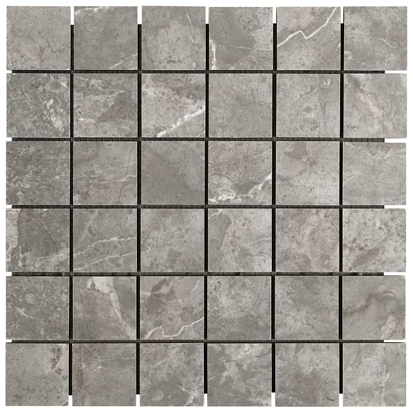 Thor Fossil Gray 2x2 Matte Porcelain Mosaic Tile