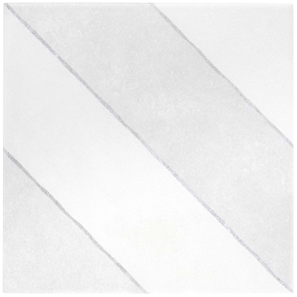 Auteur Diagonals Chevron-Offset Ash Gray 9x9  Matte Porcelain Tile