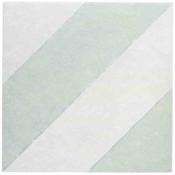 Auteur Diagonals Chevron Sage Green 9x9  Matte Porcelain Tile