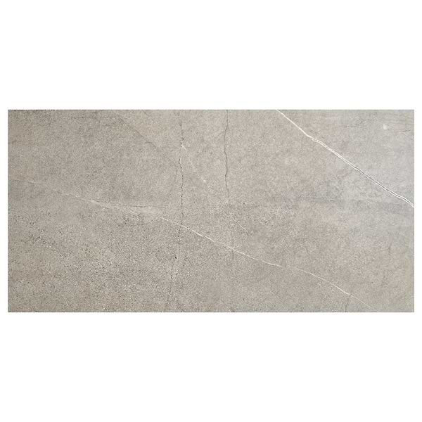 Theo Marengo Gray 24x48 Marble Look Antique Satin Porcelain Tile