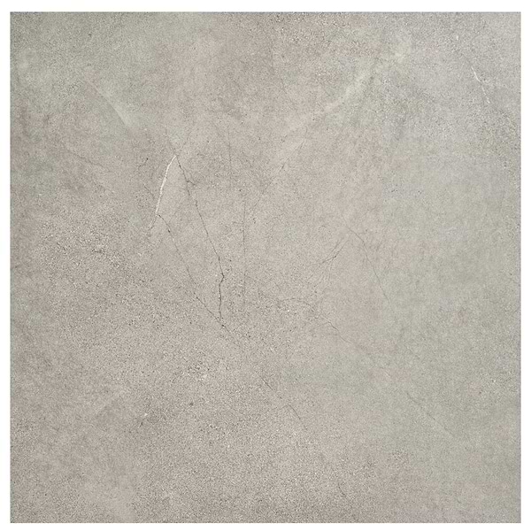 Theo Marengo Gray 48x48 Marble Look Antique Satin Porcelain Tile