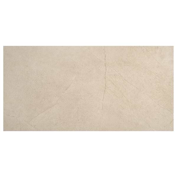 Theo Sand Beige 24x48 Marble Look Antique Satin Porcelain Tile