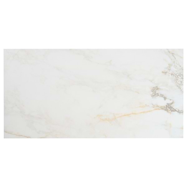 Calacatta Macchia White Gold 12x24 Marble Look Matte Porcelain Tile