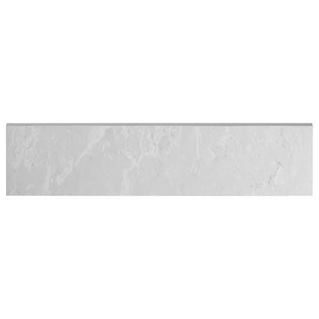 Boscato Cream White 3x24 Marble Look Matte Porcelain Bullnose