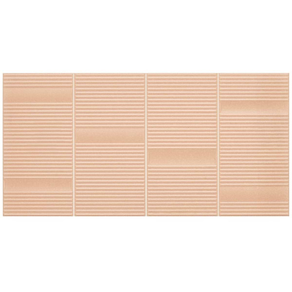 Division Clay Beige 8x16 Fluted 3D Matte Ceramic Wall Tile