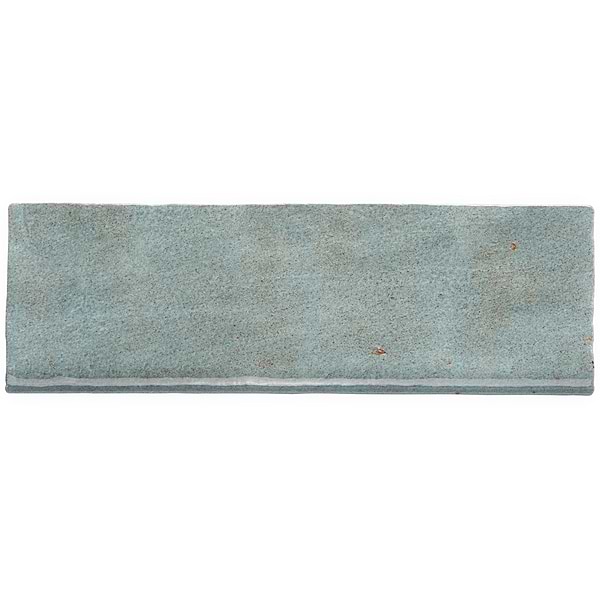 Portmore Aqua 3x8 Glossy Ceramic Bullnose