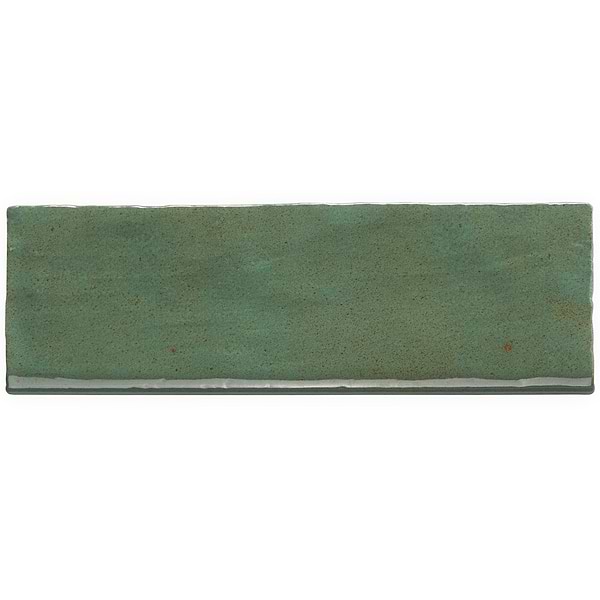 Portmore Green 3x8 Glossy Ceramic Bullnose