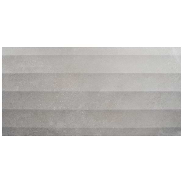 Lucreto Waves Taupe Gray 24x48 3D Concrete Look Matte Porcelain Tile
