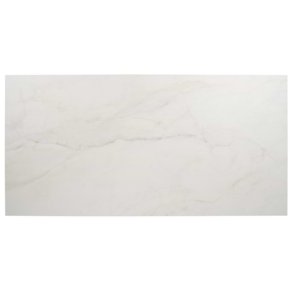 Lumar Apuano Oro White 24x48 Marble Look Matte Porcelain Tile