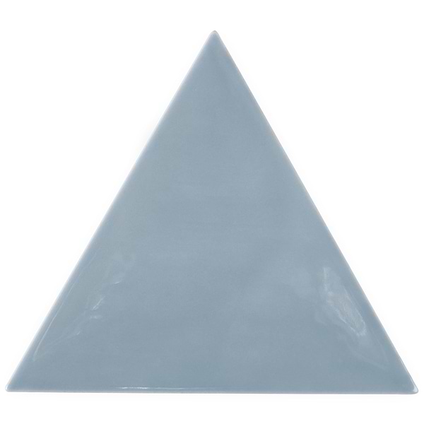 Bellami Triangulo Azul 5x4 Glazed Ceramic Tile