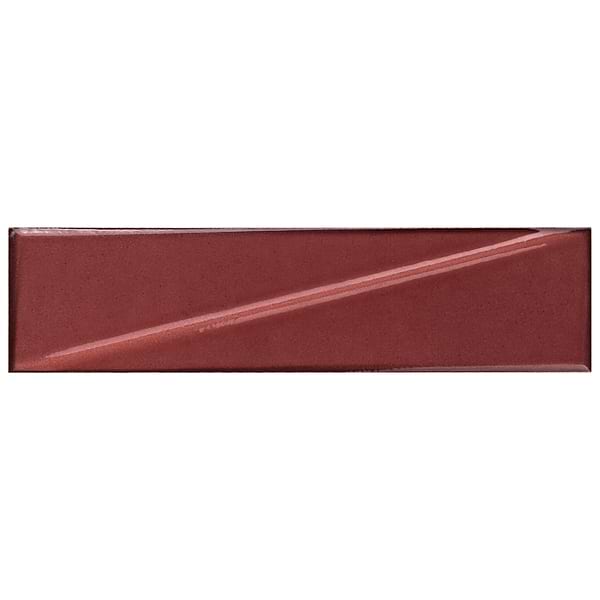 Axelle Ruby Red 3x12 3D Glossy Ceramic Subway Tile