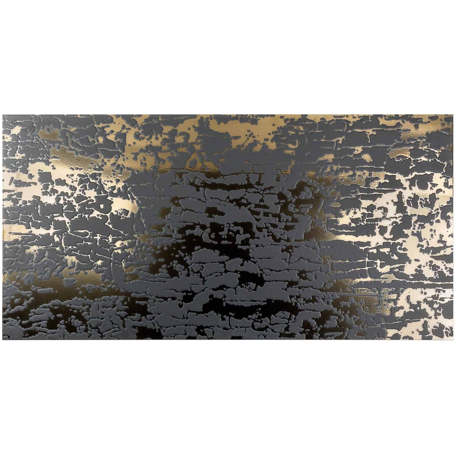 Boreal Foundry Black 24x48 Artisan Decor Porcelain Wall Tile