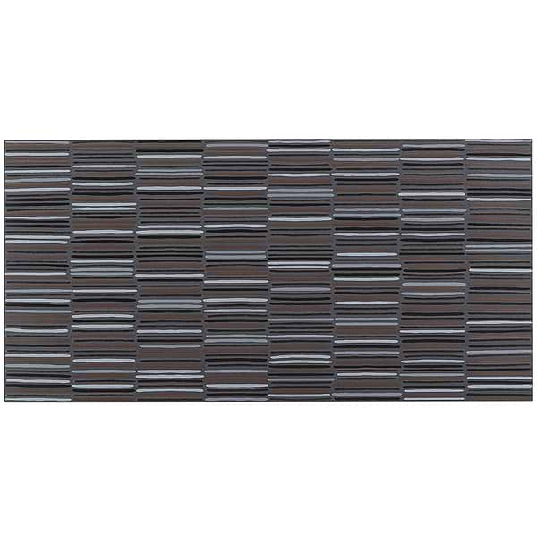 Setana Black 12x24 Artisan Decor Porcelain Tile