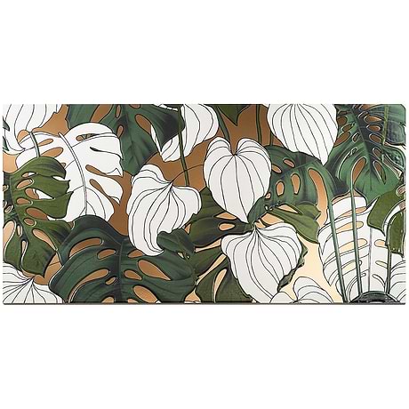 Tropez Foliage Blanco Multicolor 24x48 Artisan Decor Porcelain Tile