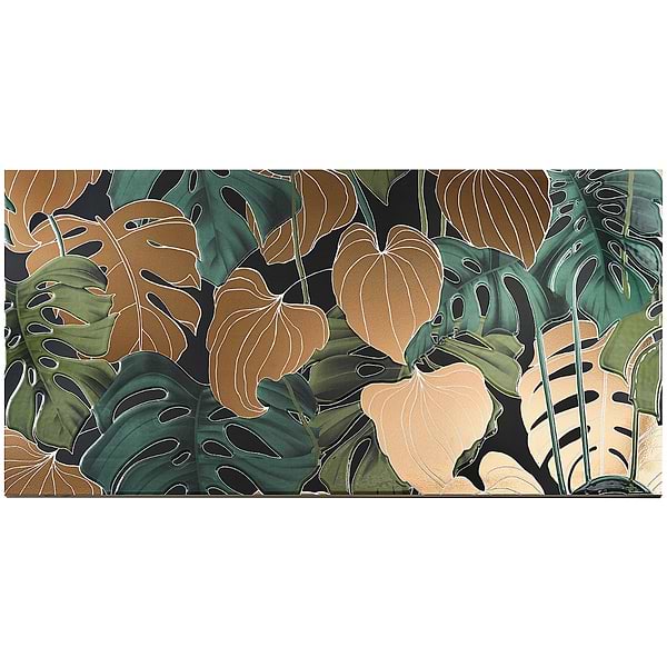 Tropez Foliage Oro Multicolor 24x48 Artisan Decor Porcelain Tile