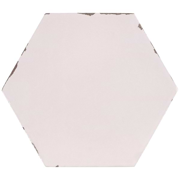 Sasha Hex Oxalis Rose 6" Matte Porcelain Hexagon Tile