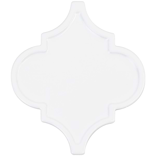 Byzantine Arabesque Bianco Ceramic Wall Tile