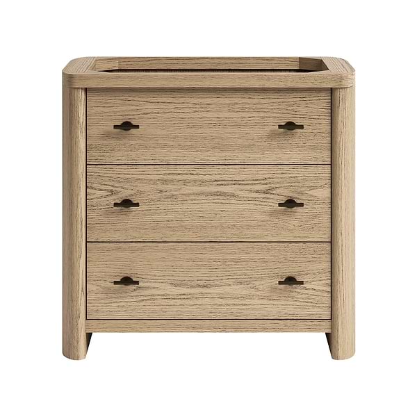 TileBar Studio Vanities Callum Natural Ash 36" Single Vanity without Top
