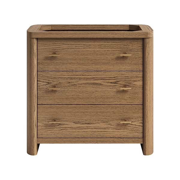 Callum Natural Ash 36" Single Vanity without Top by TileBar Studio Vanities, View 2, open zoomed image