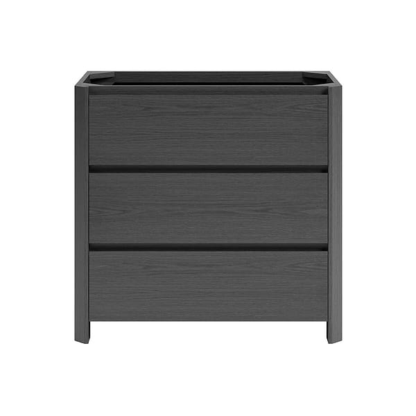 Dalton Ebony Oak 36" Single Vanity without Top by TileBar Studio Vanities, View 2, open zoomed image
