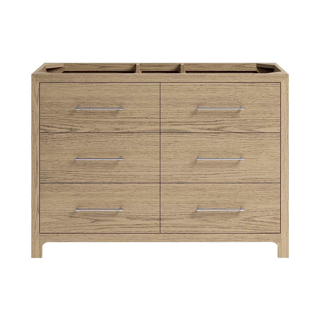 TileBar Studio Vanities Edison Medium Ash 48" Single Vanity without Top