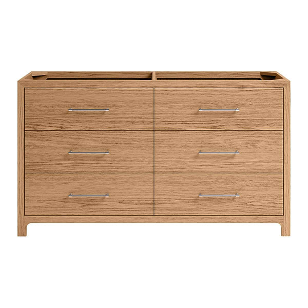 Edison Medium Ash 60" Single Vanity without Top by TileBar Studio Vanities, View 2, open zoomed image