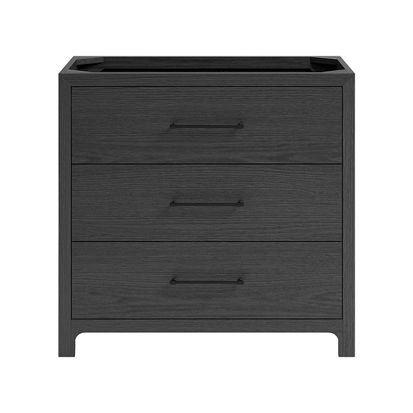 TileBar Studio Vanities Edison Ebony Oak 36" Single Vanity without Top