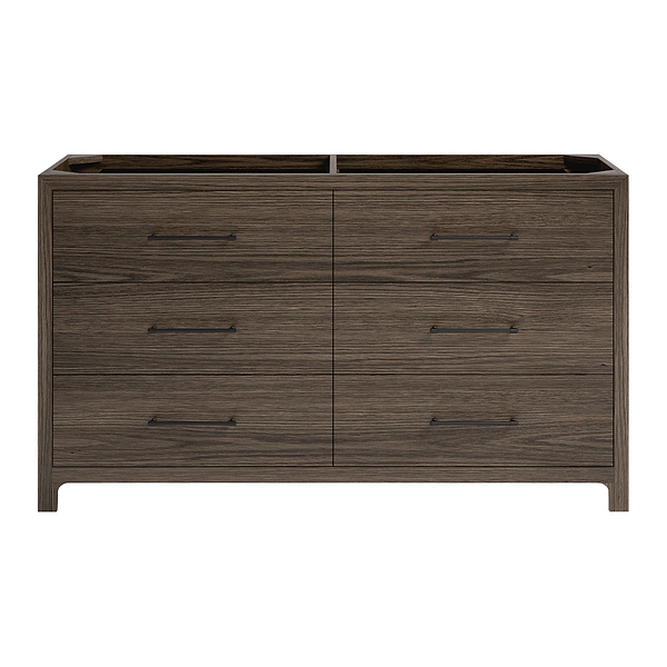 TileBar Studio Vanities Edison Espresso Oak 60" Double Vanity without Top