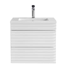 Gibson White 24" Single Vanity with Integrated White Acrylic Top