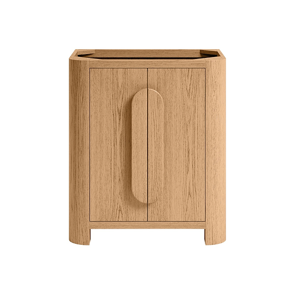 Harper Medium Ash 30" Single Vanity without Top by TileBar Studio Vanities, View 2, open zoomed image