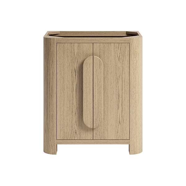 Harper Medium Ash 30" Single Vanity without Top by TileBar Studio Vanities, View 2, open zoomed image