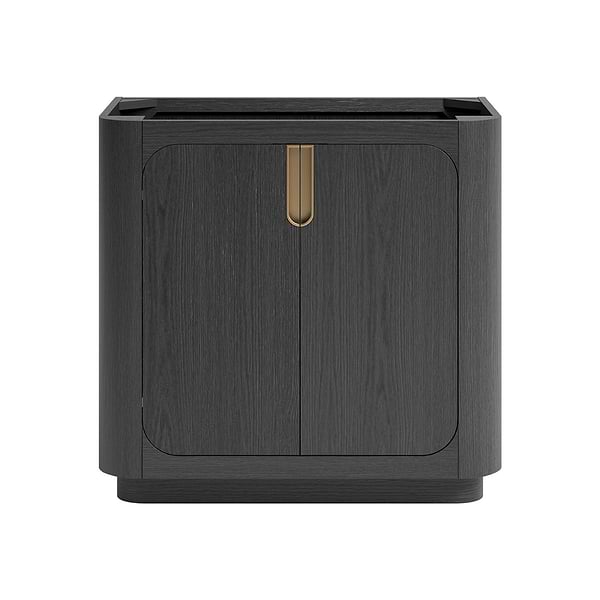 Corbin Ebony Oak 36" Single Vanity without Top by TileBar Studio Vanities; Small image; in Style Ideas Contemporary, Modern, Transitional; released 2026; new, trends