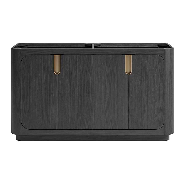 Corbin Ebony Oak 60" Double Vanity without Top by TileBar Studio Vanities; Small image; in Style Ideas Contemporary, Modern, Transitional; released 2026; new, trends