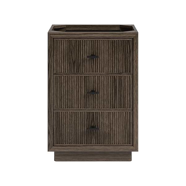 Rhett Espresso Oak 24" Single Vanity without Top by TileBar Studio Vanities; Small image; in Style Ideas Classic, Modern, Transitional; released 2026; new, trends
