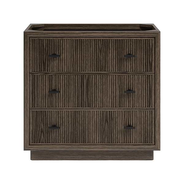 Rhett Espresso Oak 36" Single Vanity without Top by TileBar Studio Vanities; Small image; in Style Ideas Classic, Modern, Transitional; released 2026; new, trends